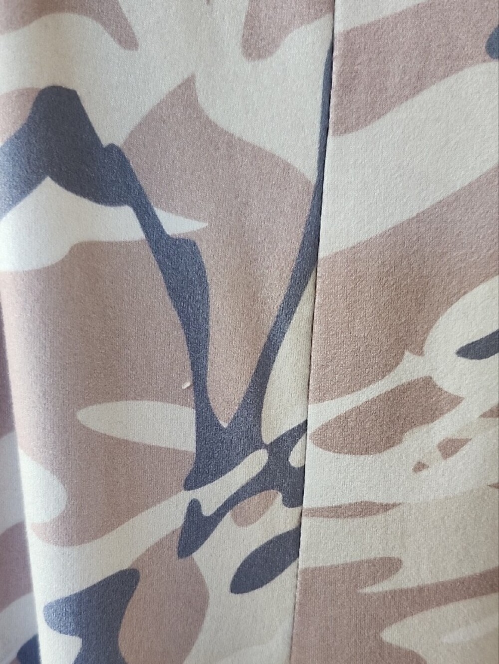 Sleeveless Camo Print Maxi Dress - Neutral Tones - Picture 3 of 7